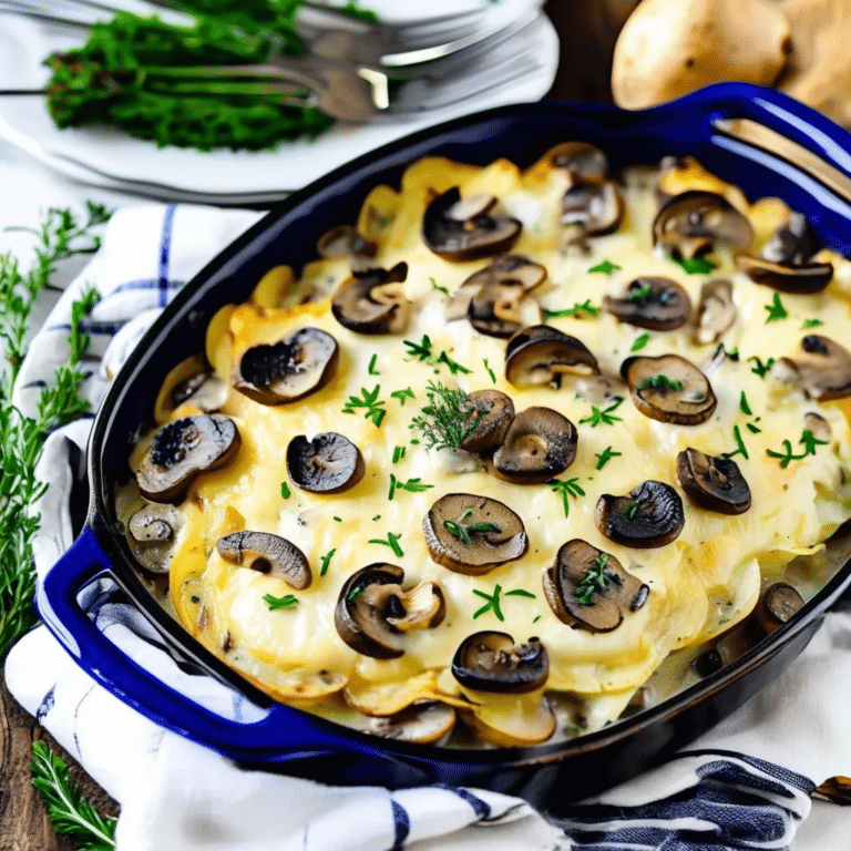 Scalloped Potatoes with Mushrooms