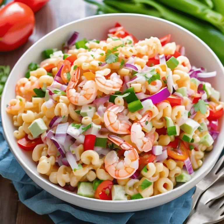 Shrimp And Crab Macaroni Salad