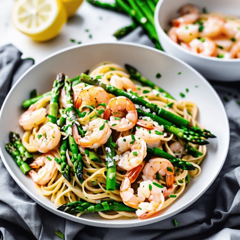Shrimp Asparagus Pasta