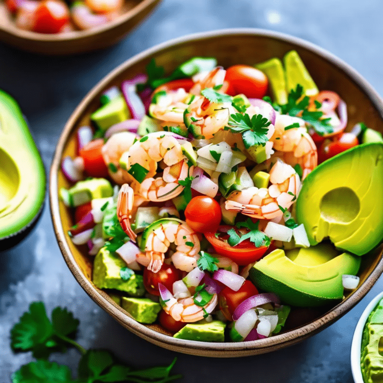 Shrimp Ceviche With Avocado