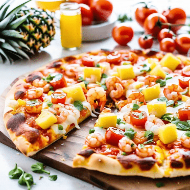 Shrimp and Pineapple Party Pizza