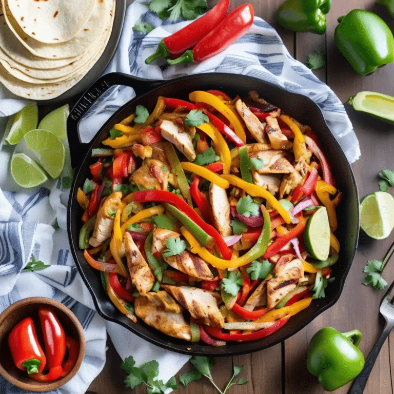 Skillet Chicken Fajitas