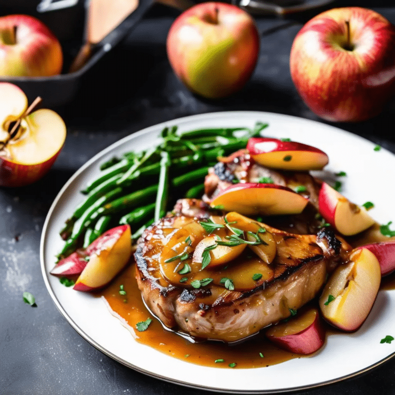 Skillet Pork Chops With Apples