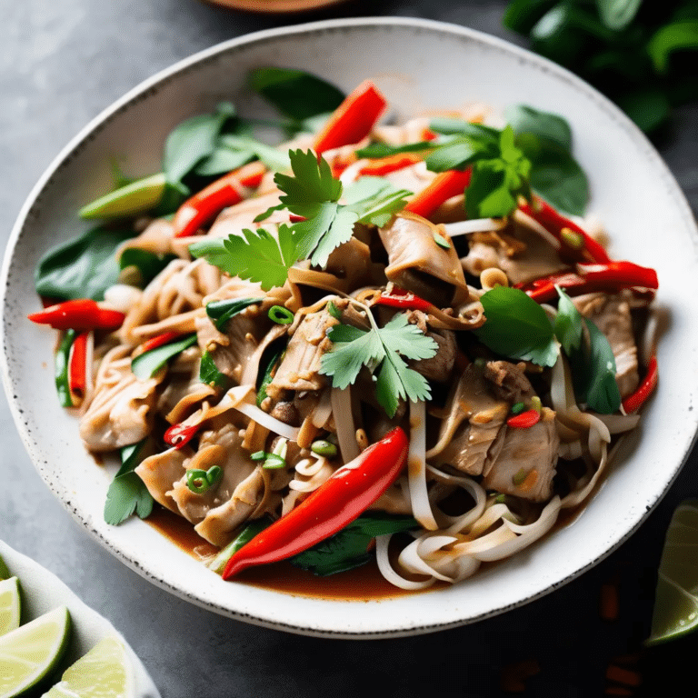 Slow-Cooked Thai Drunken Noodles