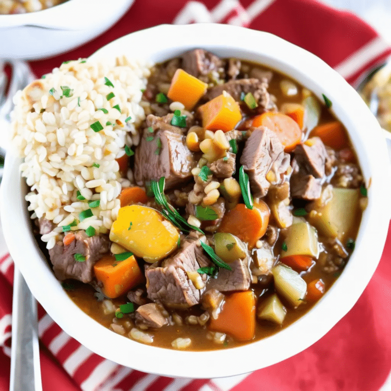 Slow Cooker Beef Barley Stew