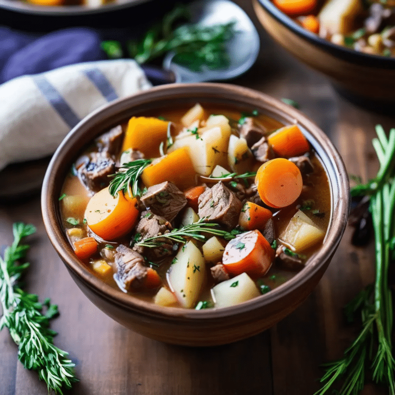 Slow Cooker Caribou Stew