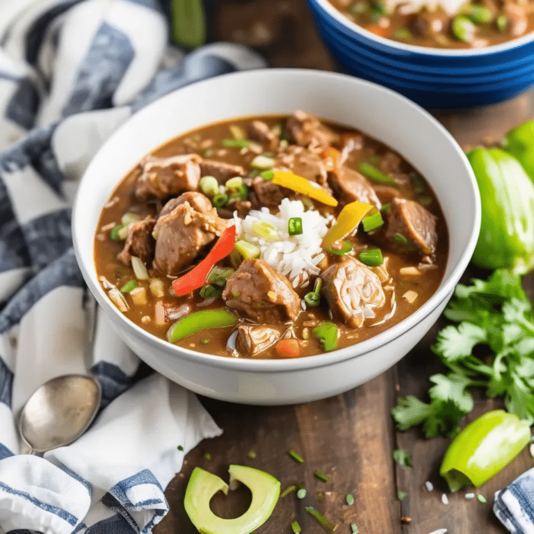 Slow Cooker Chicken And Sausage Gumbo