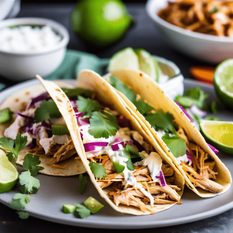 Slow Cooker Chicken Tacos