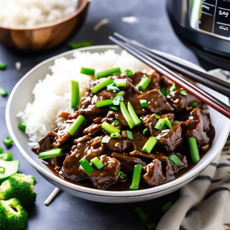 Slow Cooker Mongolian Beef