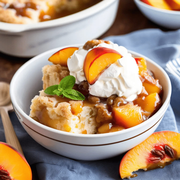 Slow-Cooker Peach Cobbler