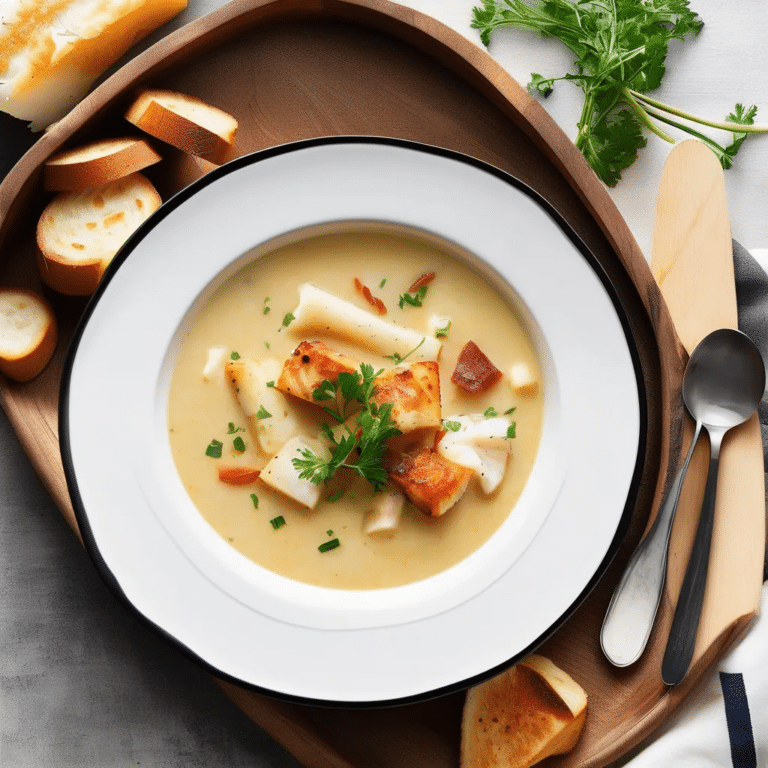 Smoky Cod And Parsnip Chowder