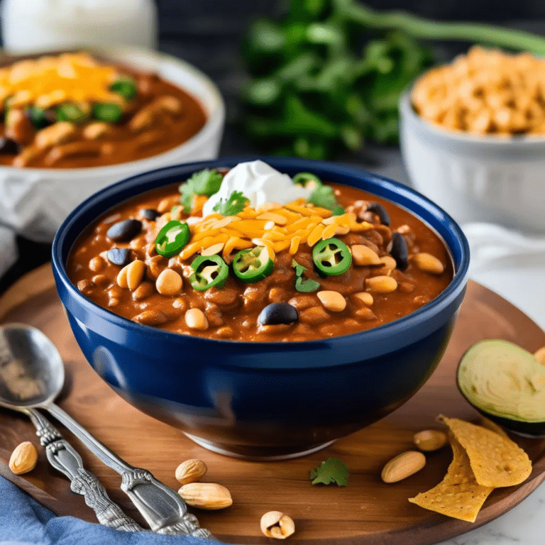Smoky Peanut Butter Chili