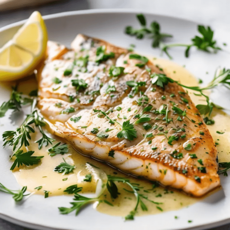 Sole In Herbed Butter