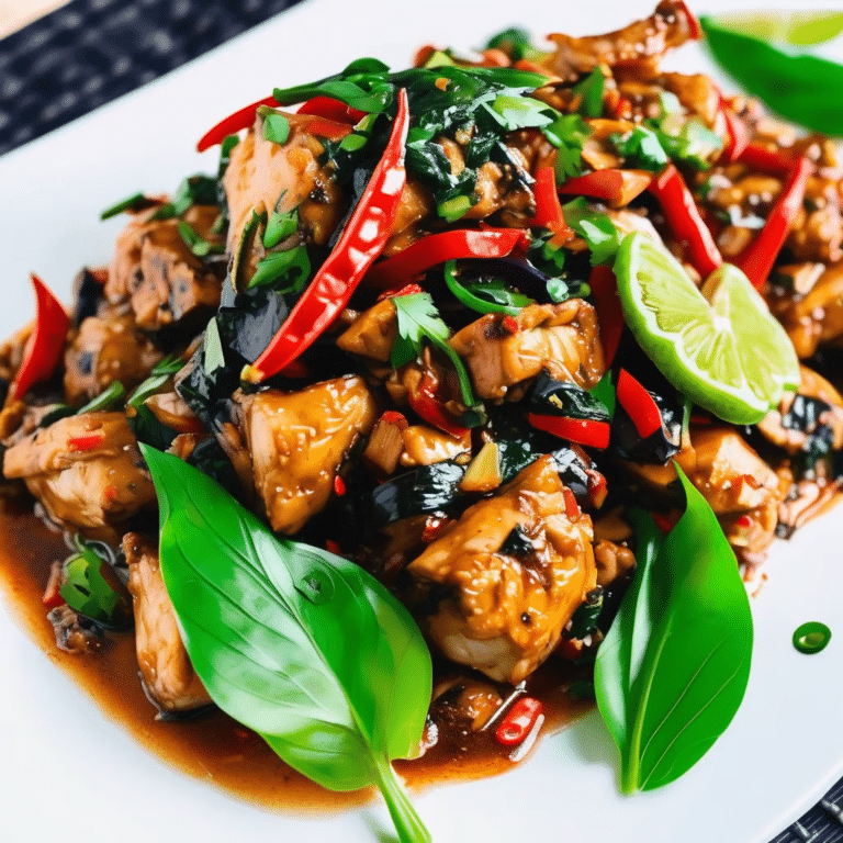 Spicy Basil Chicken