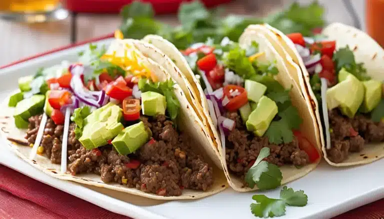 Spicy Beef Tacos