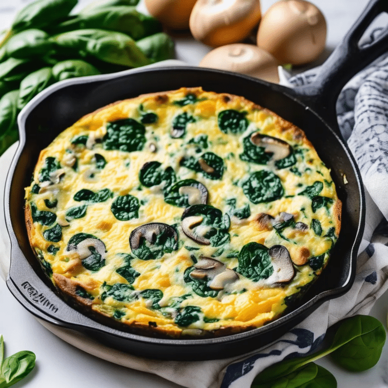 Spinach And Mushroom Frittata