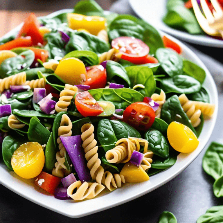 Spinach Pasta Salad