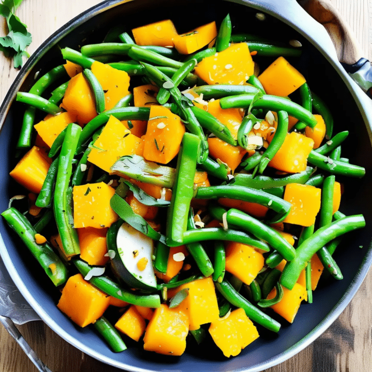 Squash And Green Bean Saute