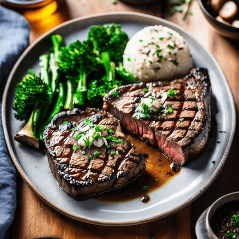 Steak And Portobello Mushrooms