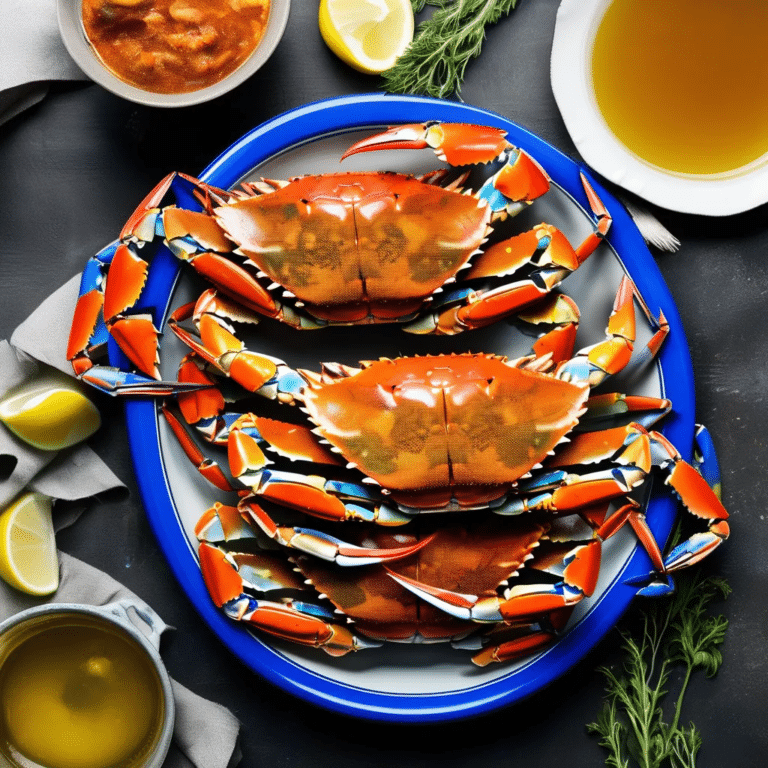 Steamed Blue Crabs