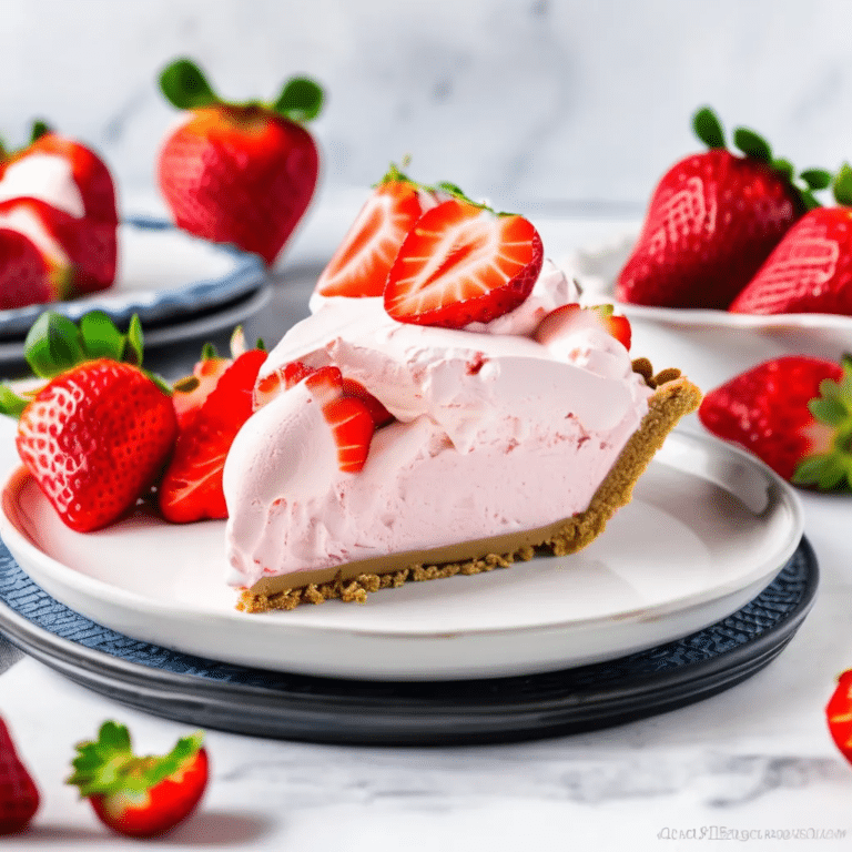 Strawberry Ice Cream Pie