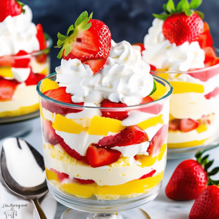 Strawberry Lemon Trifle