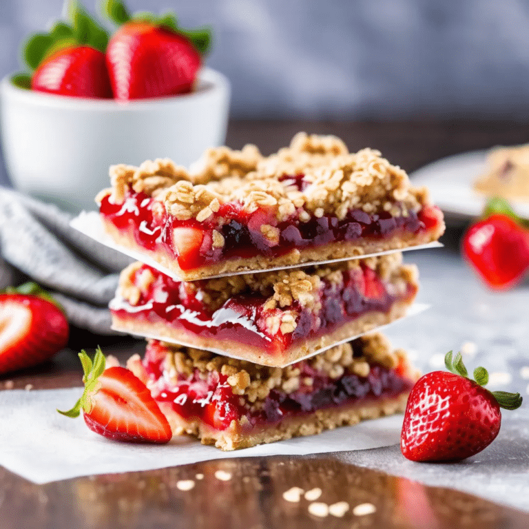 Strawberry Oatmeal Bars