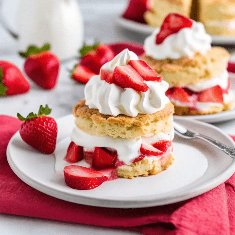 Strawberry Rhubarb Shortcake