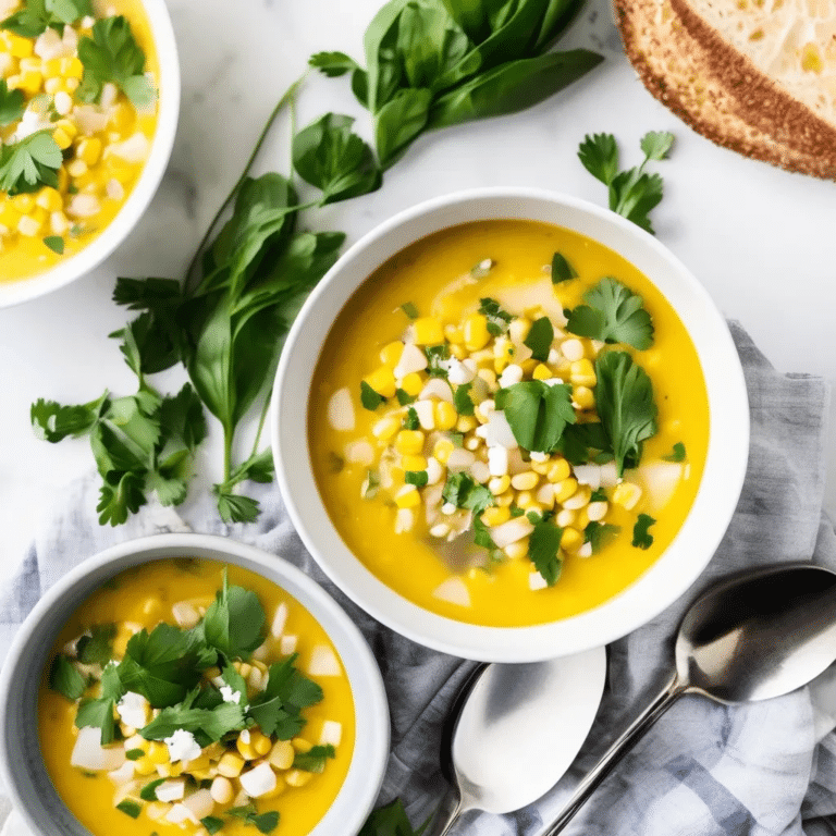 Summer Corn Soup