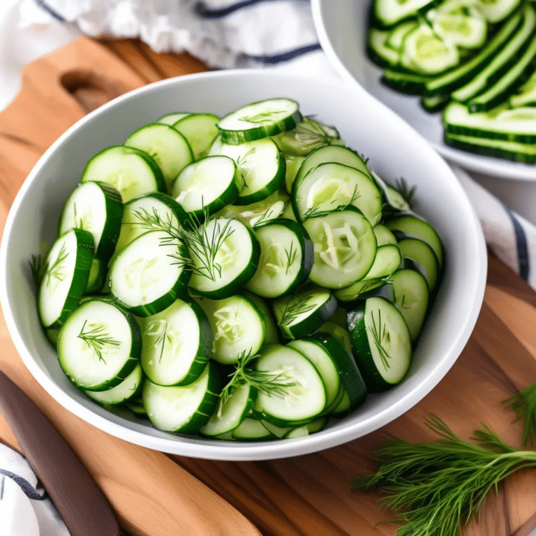 Sweet Cucumber Salad