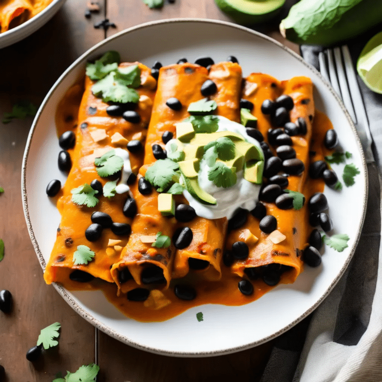 Sweet Potato Enchiladas