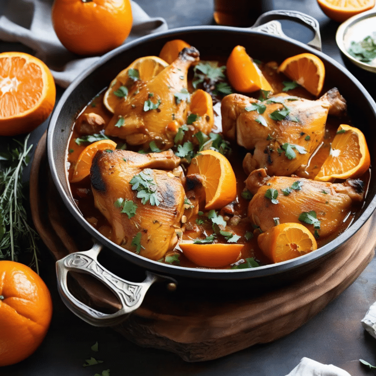 Tangerine Chicken Tagine