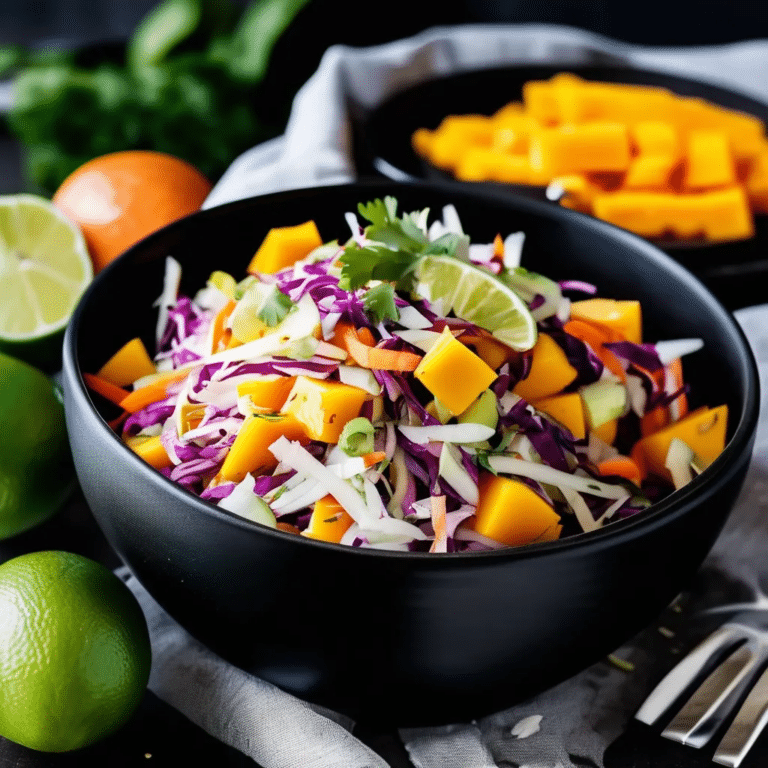 Tangy Mango Slaw