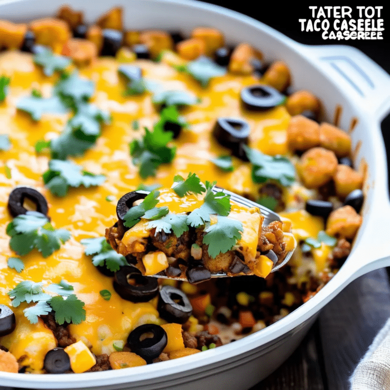 Tater Tot Taco Casserole