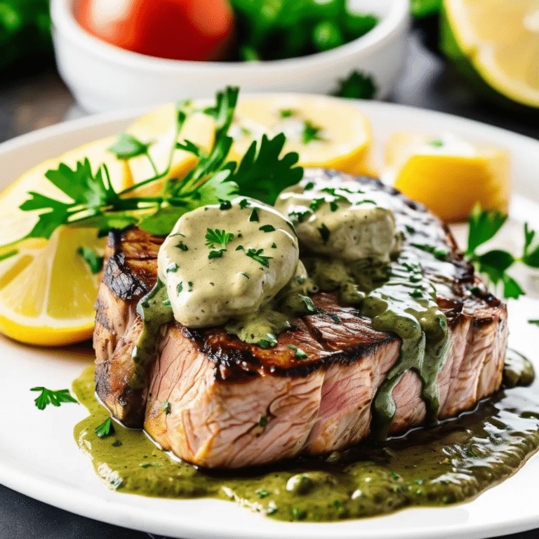 Tenderloin With Herb Sauce