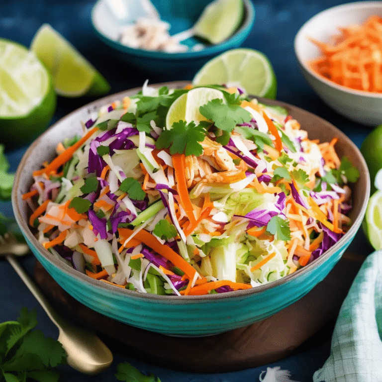 Thai Chicken Coleslaw