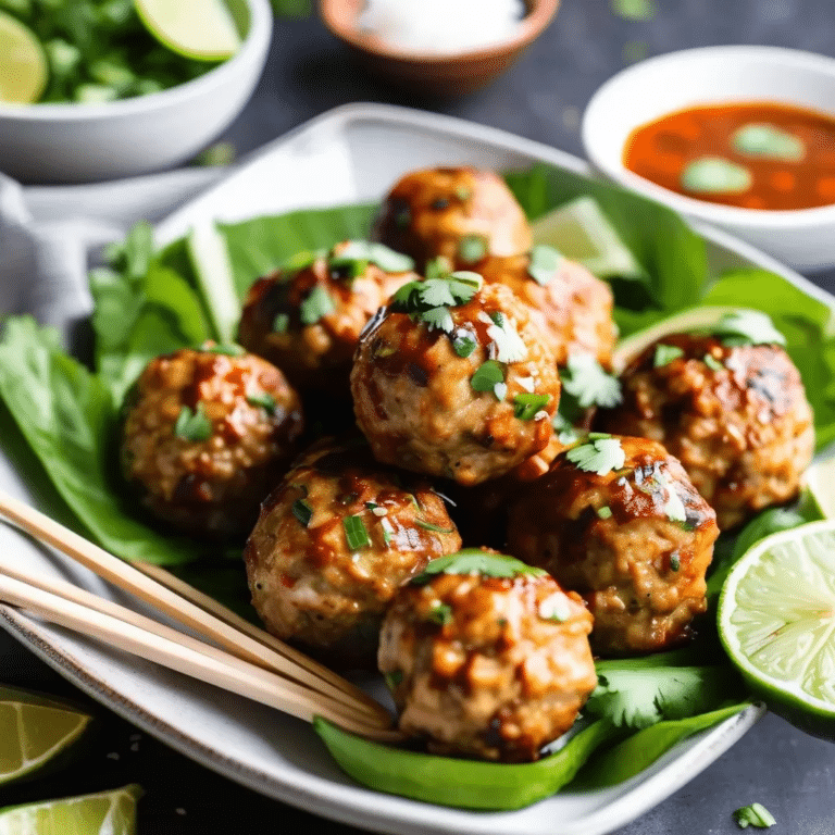 Thai Chicken Meatballs