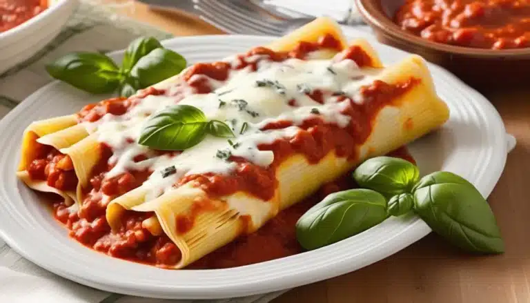 Three Cheese Manicotti