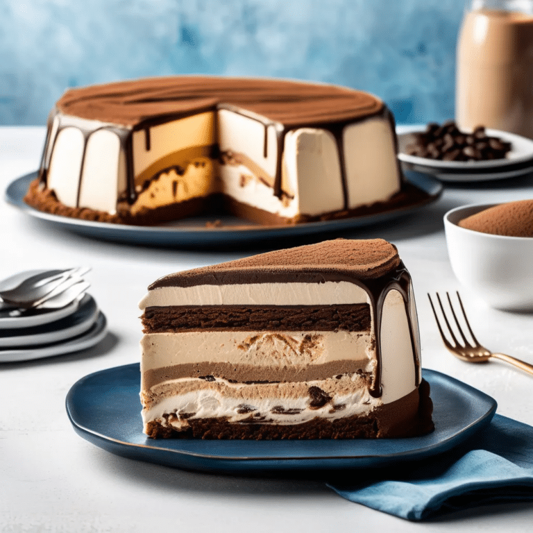 Tiramisu Ice Cream Cake