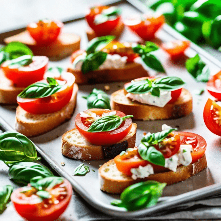 Tomato Basil Crostini