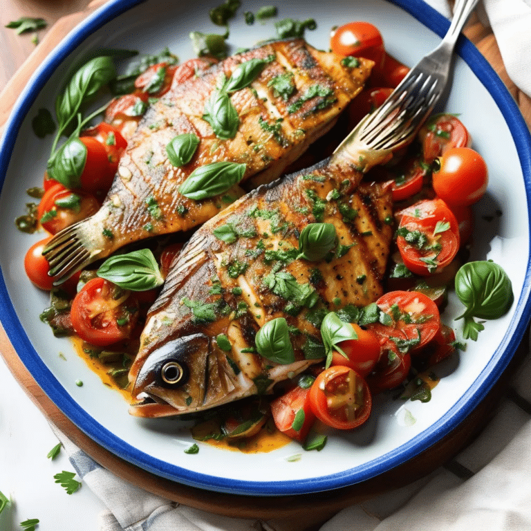 Tomato-Herb Grilled Tilapia