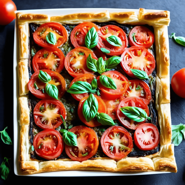 Tomato Tart With Puff Pastry