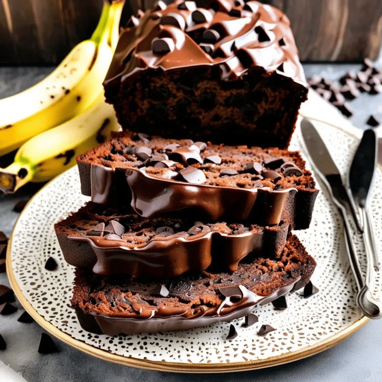 Triple Chocolate Banana Bread