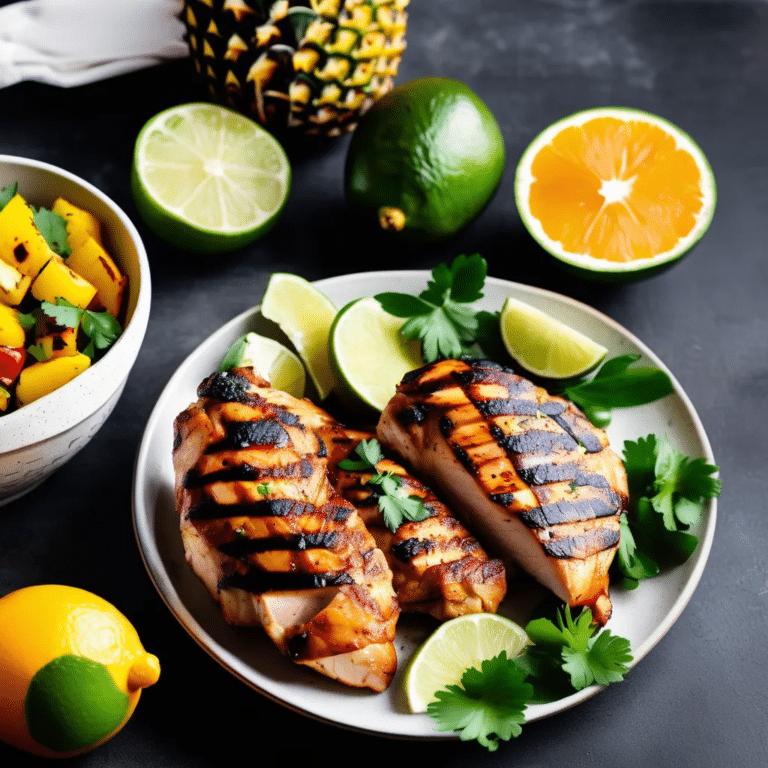 Tropical Grilled Chicken Breast