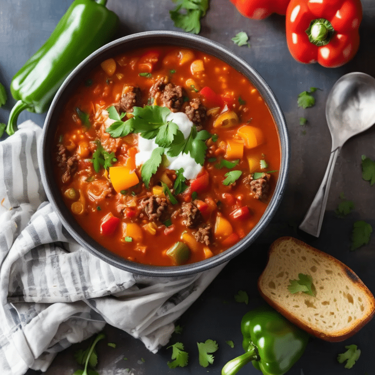 Unstuffed Pepper Soup