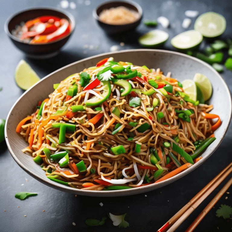 Vegetable Hakka Noodles
