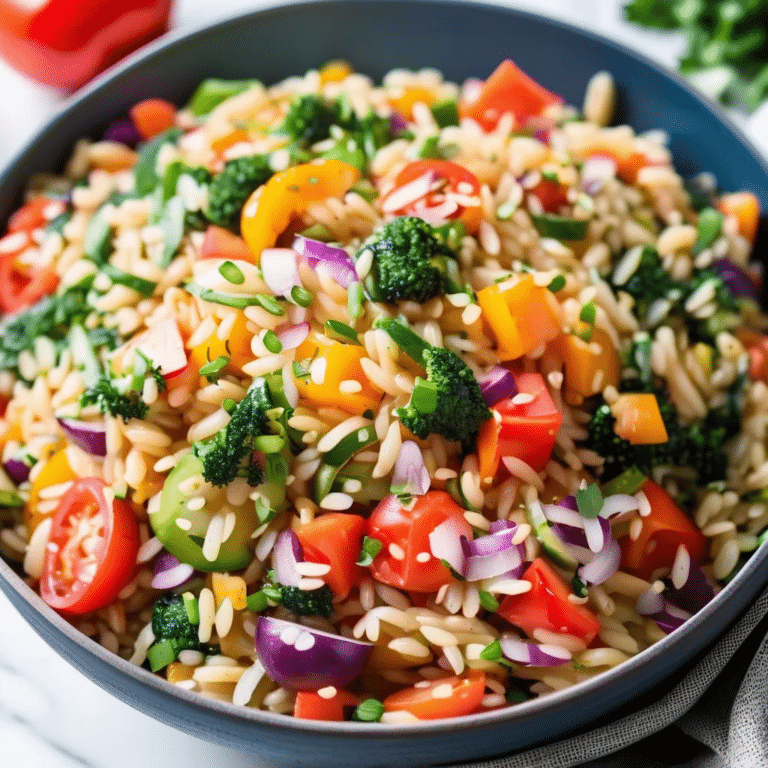 Vegetable Orzo
