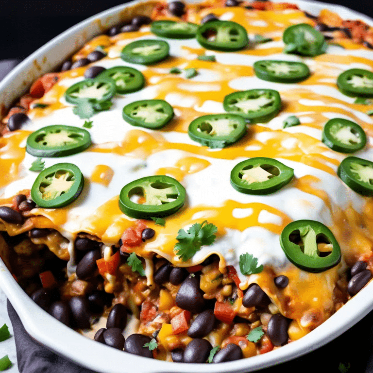Vegetarian Enchilada Casserole