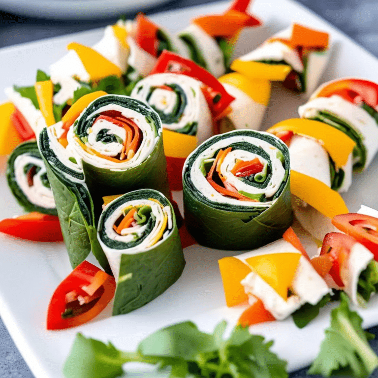 Veggie Ranch Tortilla Pinwheels