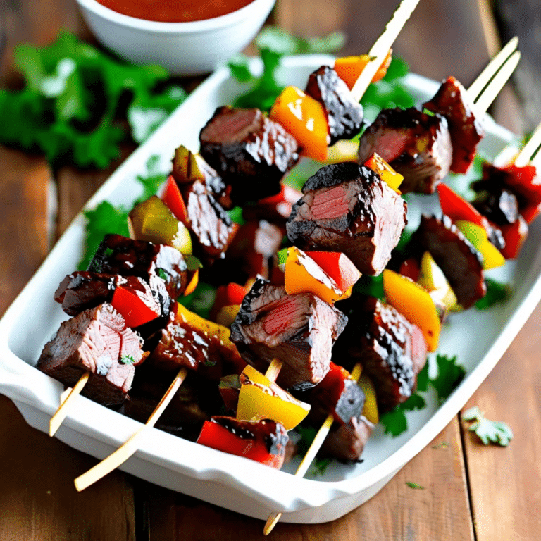 Venison Kabobs With Sweet And Smoky Sauce